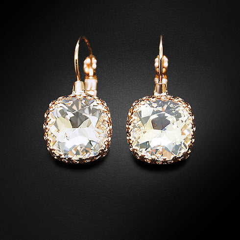Auskarai "Vintāžš V2" su Swarovski™ kristalais